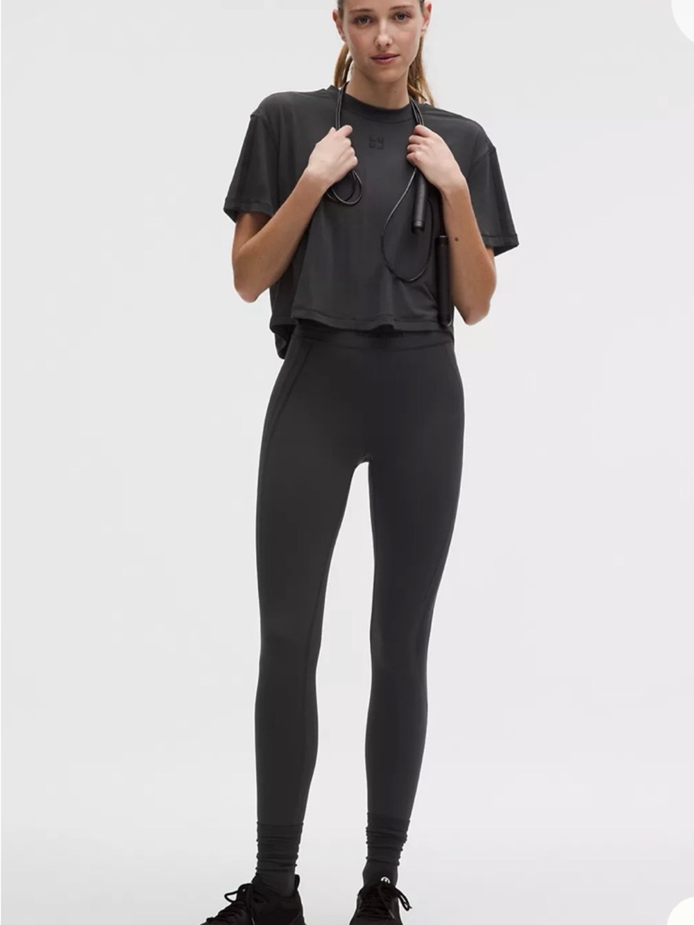 Lululemon Wunder Train HR 25” Flock Leggings Black Sz 8/M NWT Rare